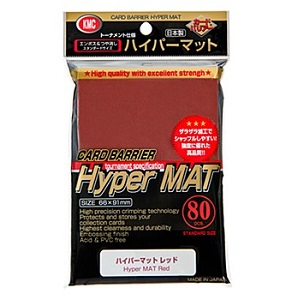 ※80枚入り KMC カードバリアー ハイパーマット レッド